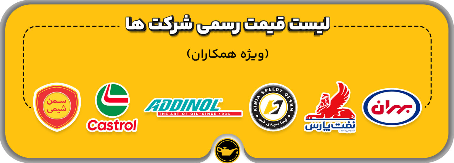 لیست قیمت شهر روغن