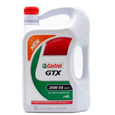 روغن موتور کاسترول GTX 20W50 SL حجم 4 لیتر