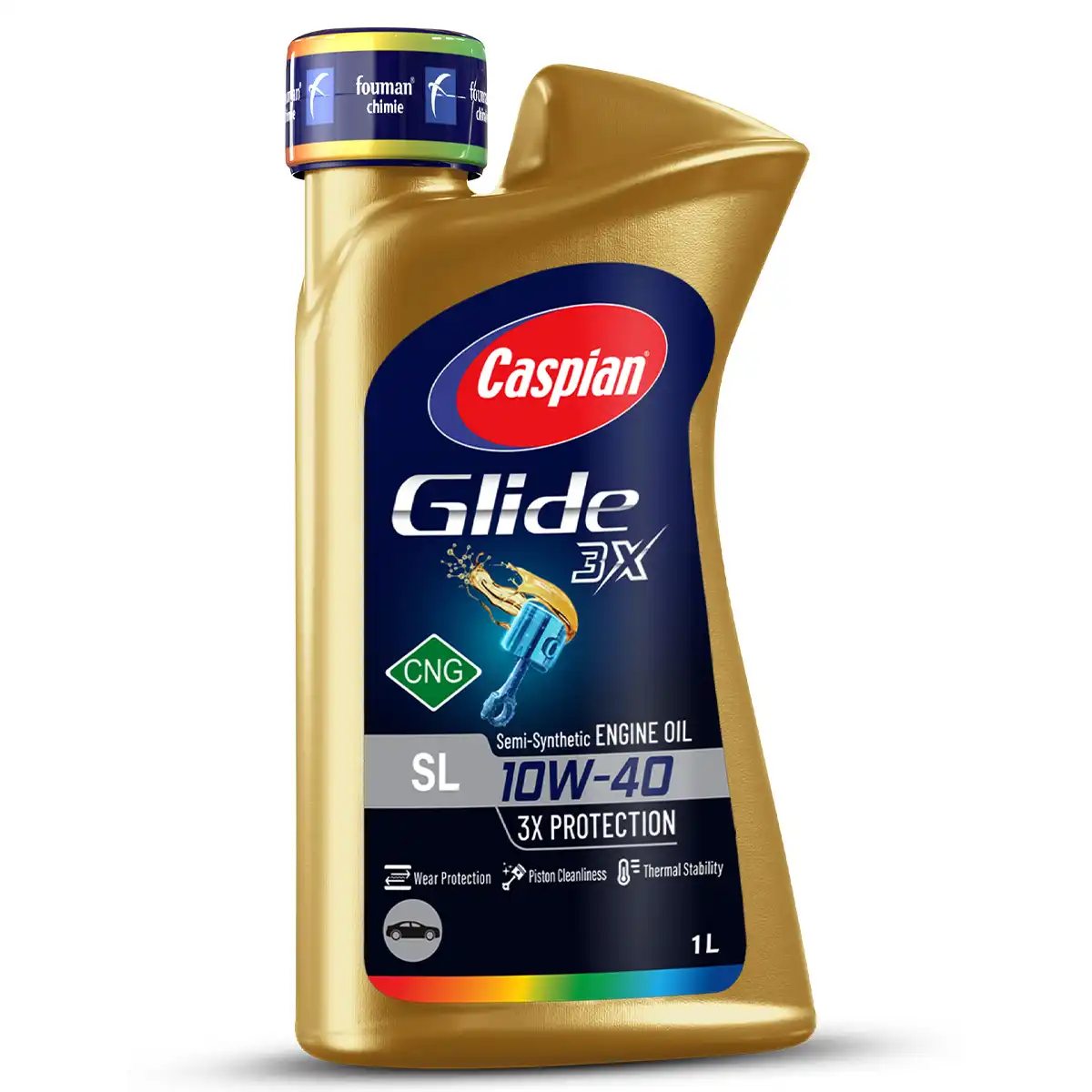 روغن موتور کاسپین CNG 10W40 SL حجم 1 لیتر