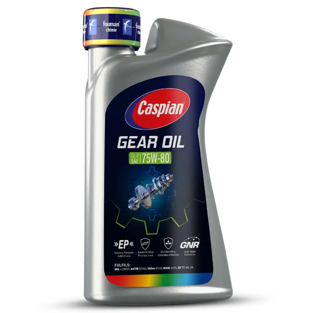 روغن گیربکس دستی کاسپین GL-4 75W80 حجم 1‌ لیتر