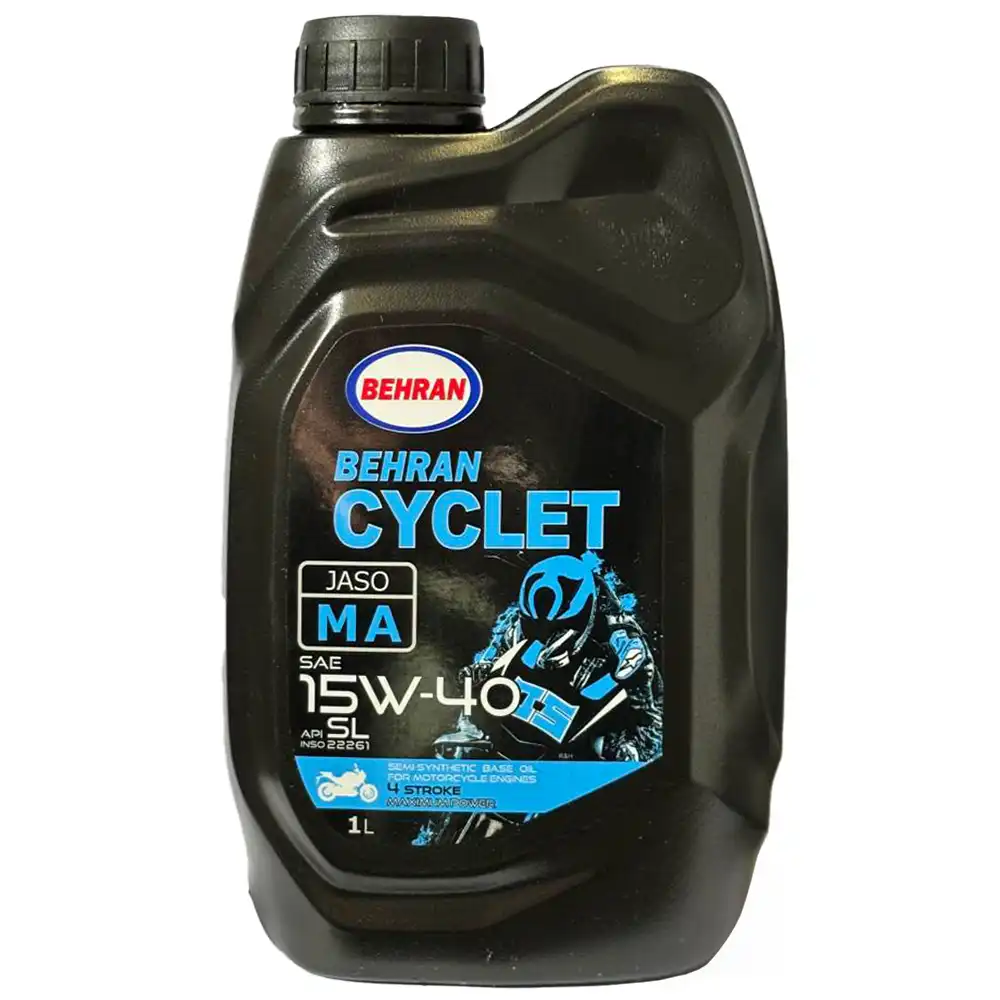 روغن موتورسیکلت بهران 15W40 SL حجم 1 لیتر
