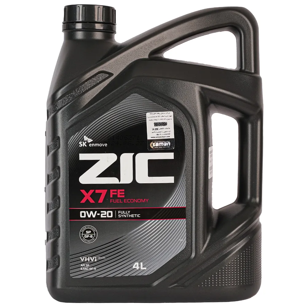 روغن موتور زیک X7 FE 0W20 حجم 4 لیتر