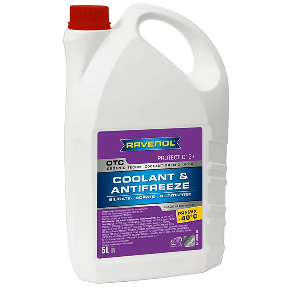 کولانت و ضدیخ راونول OTC ارغوانی +G12 حجم 5 لیتر