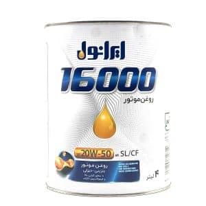 روغن موتور ایرانول 16000 SL 20W50 حجم 4 لیتر